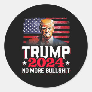 2024 Geen Bull America Flag meer Ronde Sticker