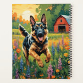 2024 gepersonaliseerde Duitse Herder Planner (Achterkant)