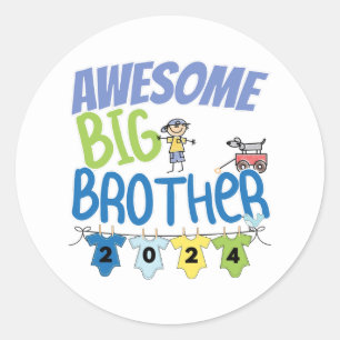 2024 Geweldige Big Brother Ronde Sticker