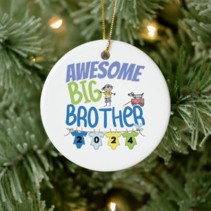 2024 Geweldige Oudere Broer Keramisch Ornament