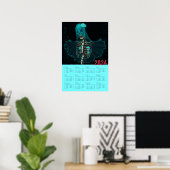 2024 Gothic spookwandkalender Poster (Thuiskantoor)