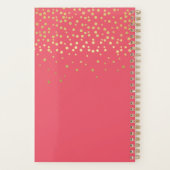2024 - Gouden Script Typografie & Confetti Glamoro Planner (Achterkant)