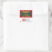 2024 GRENADA 50e Verjaardag van de onafhankelijkhe Vierkante Sticker (Tas)