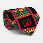 2024 GRENADA 50ste Jubileum Onafhankelijkheid Stropdas (Opgerold)