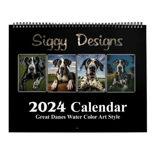 2024 Grote Deen Water Kleur () Kalender (Hoes)