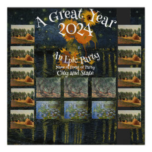 2024 Huwelijksfeest Jubileum Vakantie Cocktail Perfect Poster