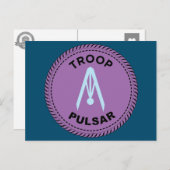 2024 IGGPPCamp Troop Pride Compass Poscard Briefkaart (Voorkant / Achterkant)