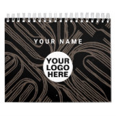 2024 Illustration Calendrier Société Logo et texte (Protection)