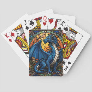 2024 Jaar van Blue Dragon Pokerkaarten