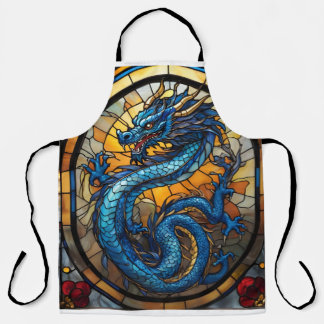 2024 Jaar van Blue Dragon Schort
