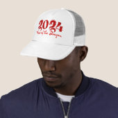 2024 JAAR VAN DE DRAAK ROOD TRUCKER PET (In situ)