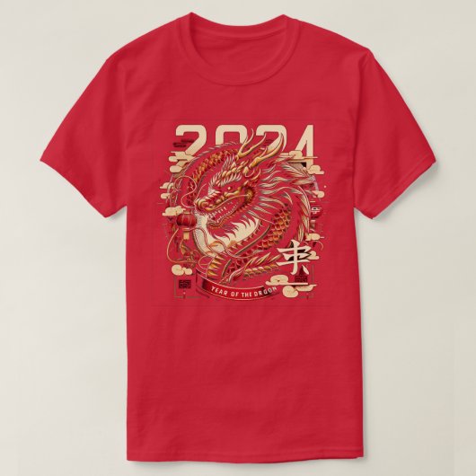 2024 Jaar van de Draak T-shirt (Design voorkant)