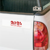 2024 JAAR VAN DE DRAGON RODE BUMPERSTICKER (Op Truck)