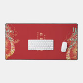 2024 Joyeux Lunaire chinois Nouvel An Dragon Rouge (Clavier et souris)