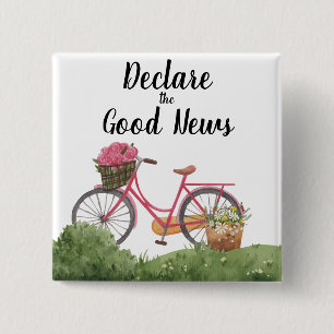 2024 JW Conventie verklaren het goede nieuws Vierkante Button 5,1 Cm