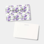 2024 JW convention Hydrangeas  Badge (Voor- en achterkant)