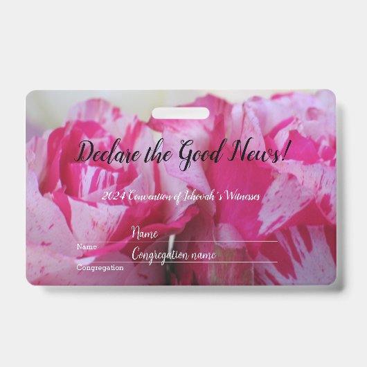 2024 JW convention Roses  Badge (Voorzijde)