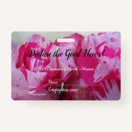 2024 JW convention Roses  Badge