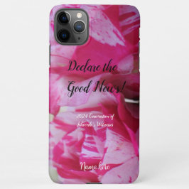 2024 JW convention Roses photo and name iPhone 11Pro Max Hoesje