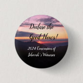 2024 JW Convention Sunset customize Ronde Button 3,2 Cm (Voorkant)