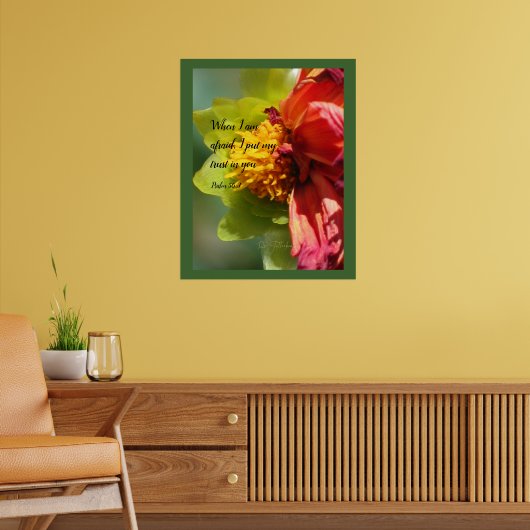 2024 JW year text Psalm 56:3 Poster (Woonkamer 2)