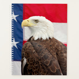 2024 Kale adelaar met Amerikaanse vlag Planner