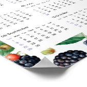 2024 Kalender  Blackberry's Waterverf Poster (Hoek)