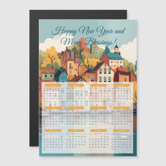 2024 Kalender Charmant Dorp (Voorkant / Achterkant)