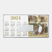 2024 Kalender en Fotocollage Bureaumat (Keyboard & Muis)