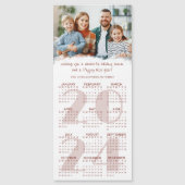 2024 Kalender Foto Aangepaste Kleur Kerst Kaart (Voorkant)