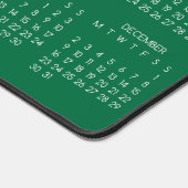 2024 Kalender Groene Kleur Achtergrond Bureaumat (Hoek)