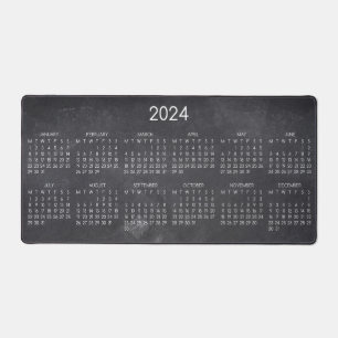 2024 Kalender Leraar Blank Chalkboard Design Bureaumat