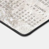 2024 Kalender Marmeren Achtergrond Fotoontwerp Bureaumat (Hoek)