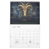 2024 Kalender van Steampunk Astrologie Zodiac teke (Jan 2026)
