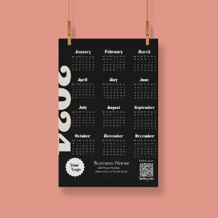 2024 Kalender Zwart-wit Instagram Volg ons Programma