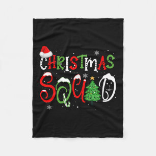 2024 Kerst Squad Grappig Xmas Tree Family Matchi Fleece Deken