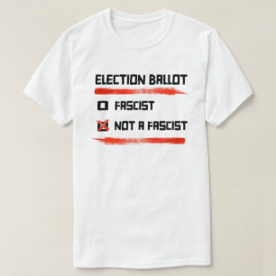 2024 Kieslijst: Stem Niet Op Een Fascist T-shirt