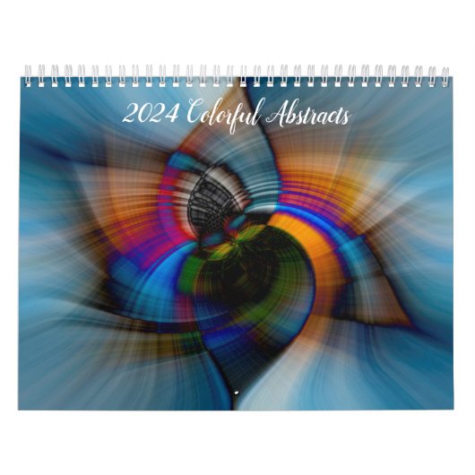 2024 Kleurrijke Abstracts Kalender (Hoes)