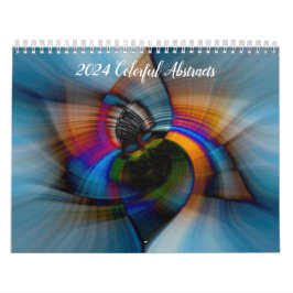 2024 Kleurrijke Abstracts Kalender