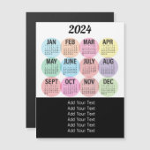 2024 - Kleurrijke Maandkalender (Voorkant / Achterkant)