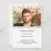 2024 Kleurrijke Mexicaanse Afstuderen aankondiging (Achterkant)