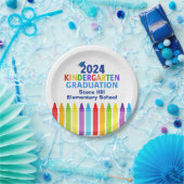 2024 Kleuterschool Afstuderen Custom School Party Papieren Bordje (Feest)