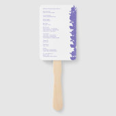 2024 Lavendel Blooms Handwaaier (Achterkant)