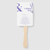 2024 Lavendel Blooms Handwaaier (Voorkant)