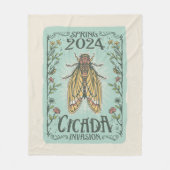 2024 Lente Cicada Invasie Fleece Deken (Voorkant)