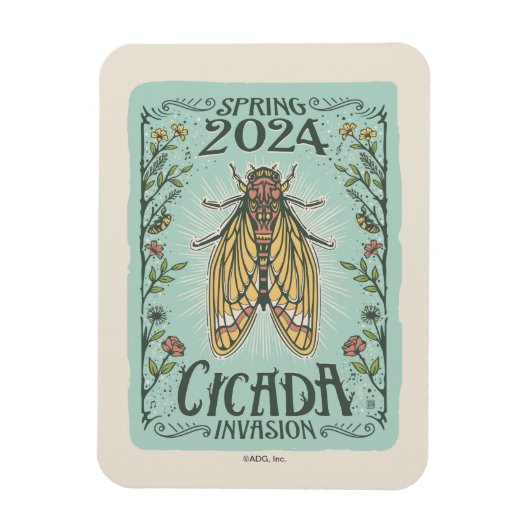 2024 Lente Cicada Invasie Magneet (Verticaal)