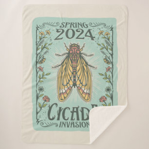 2024 Lente Cicada Invasie Sherpa Deken