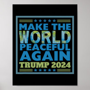2024 Maak de wereld weer vreedzaam door middel van Poster