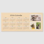 2024 magnetische kalender aangepaste foto (Voorkant)