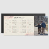 2024 magnetische kalender - aangepaste foto (Voorkant / Achterkant)
